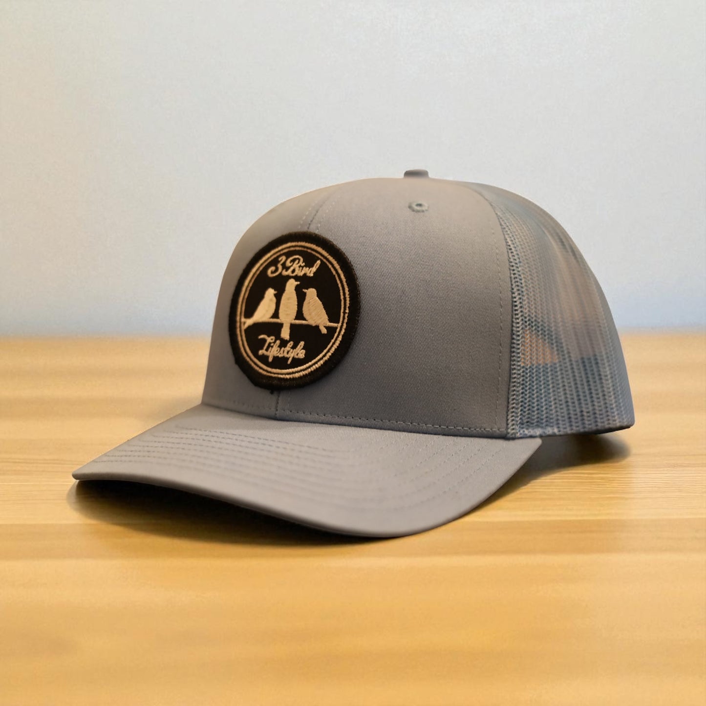 3 Bird Lifestyle Trucker Hat • Columbia Blue • 3 Birds Lifestyle Patch