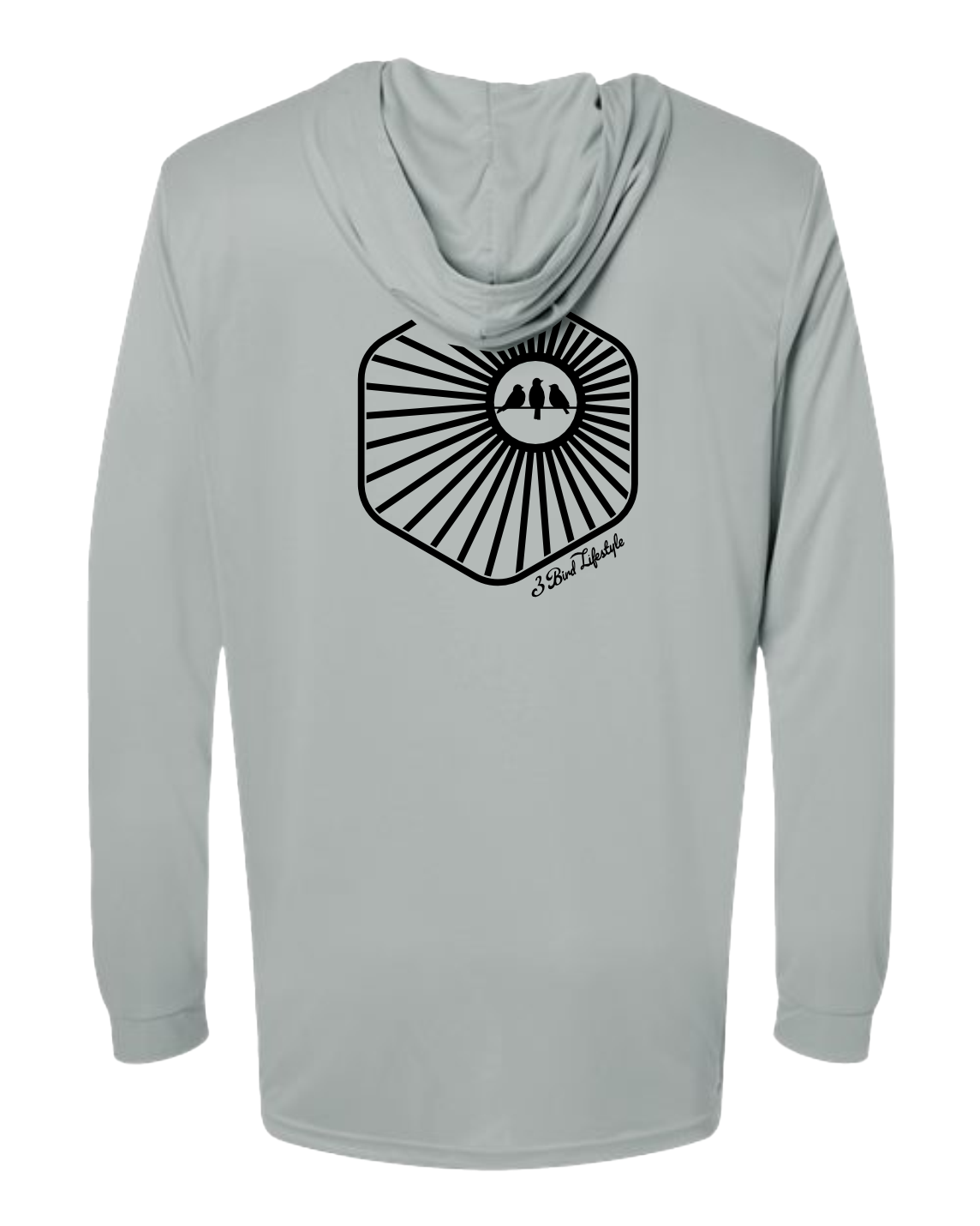 3 Bird Lifestyle Performance Hoodie • Dri-FIT Burst • Light Grey