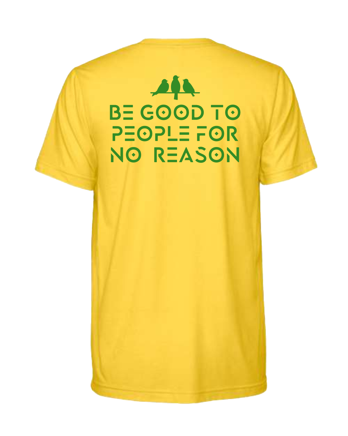 3 Bird Lifestyle T-Shirt • Pocket 3 Bird Crest • Yellow & Green