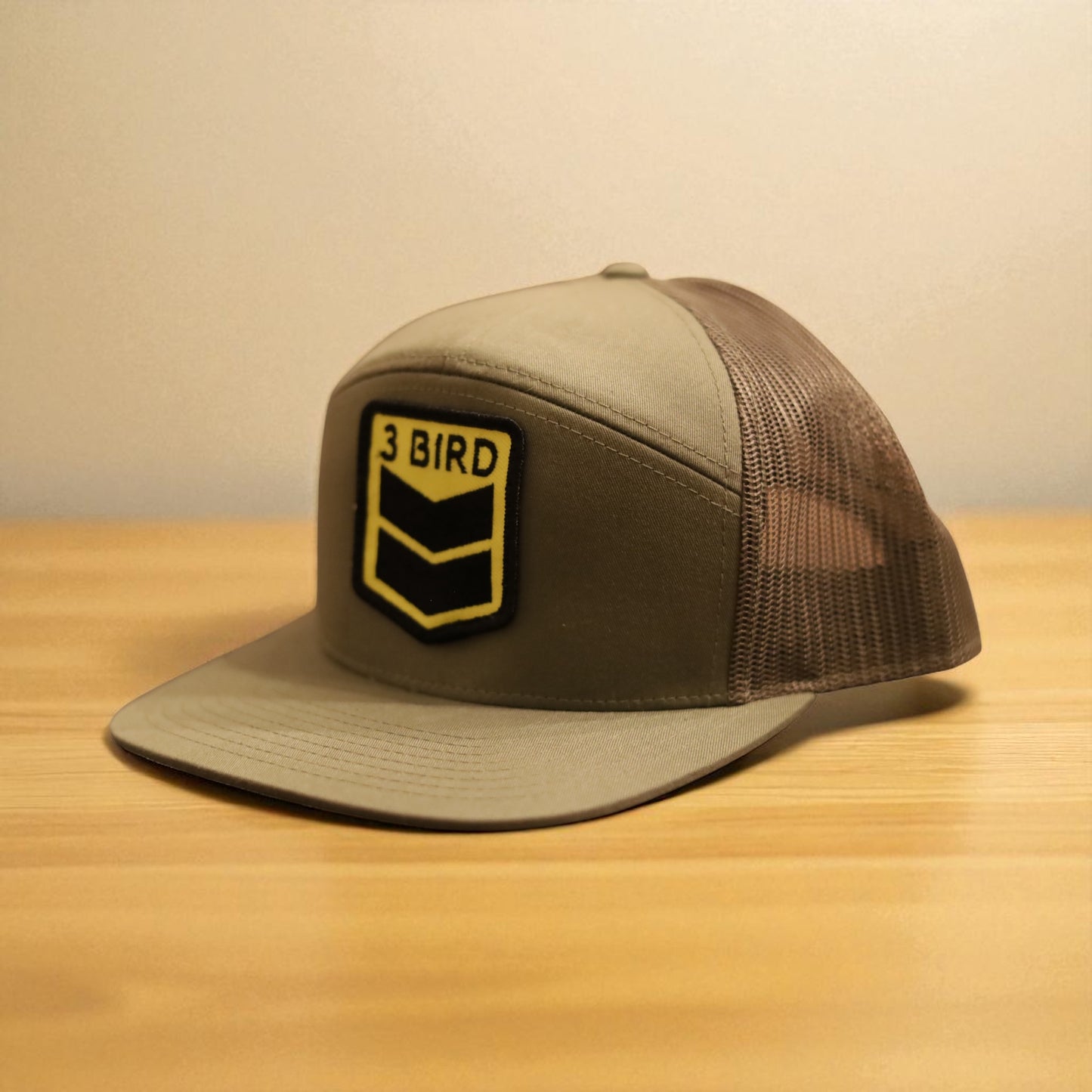 3 Bird Lifestyle Seven-Panel Trucker • Loden Green• 3 Bird Patch
