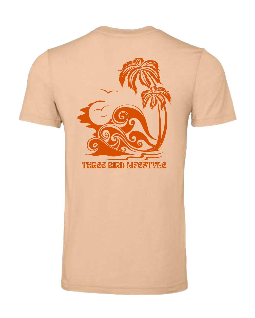 3 Bird Lifestyle T-Shirt • Wave • Heather Sand Dune