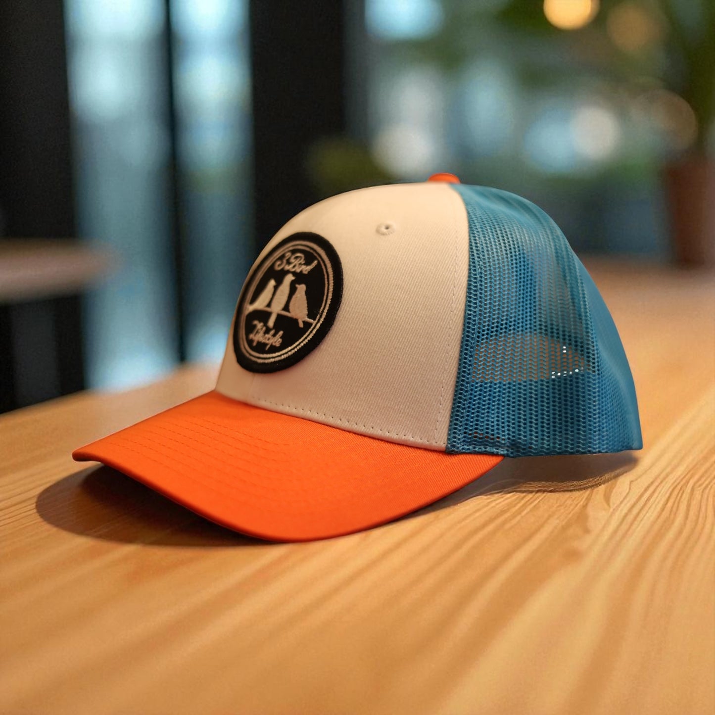 3 Bird Lifestyle Low Profile Trucker Hat • Tropic Trucker •3 Bird Lifestyle Patch