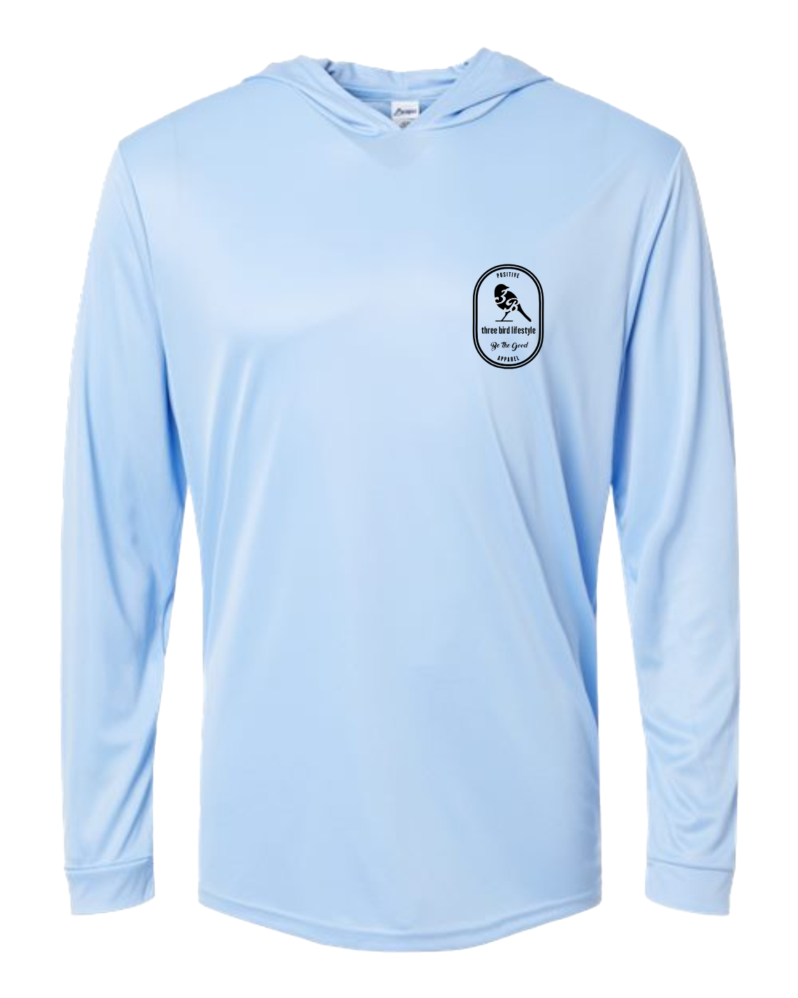 3 Bird Lifestyle Performance Hoodie • Dri-FIT Burst • Light Blue