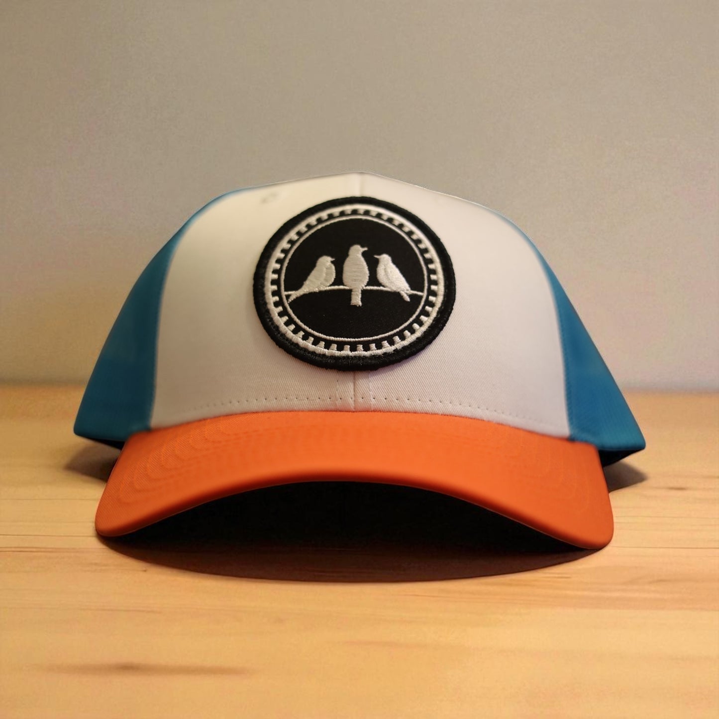 3 Bird Lifestyle Low Profile Trucker Hat • Tropic Trucker • Embroidered Patch Birds Only