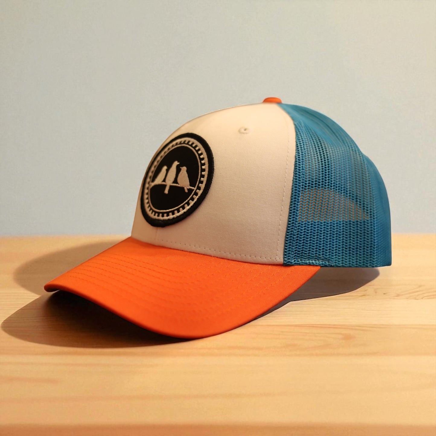 3 Bird Lifestyle Low Profile Trucker Hat • Tropic Trucker • Embroidered Patch Birds Only