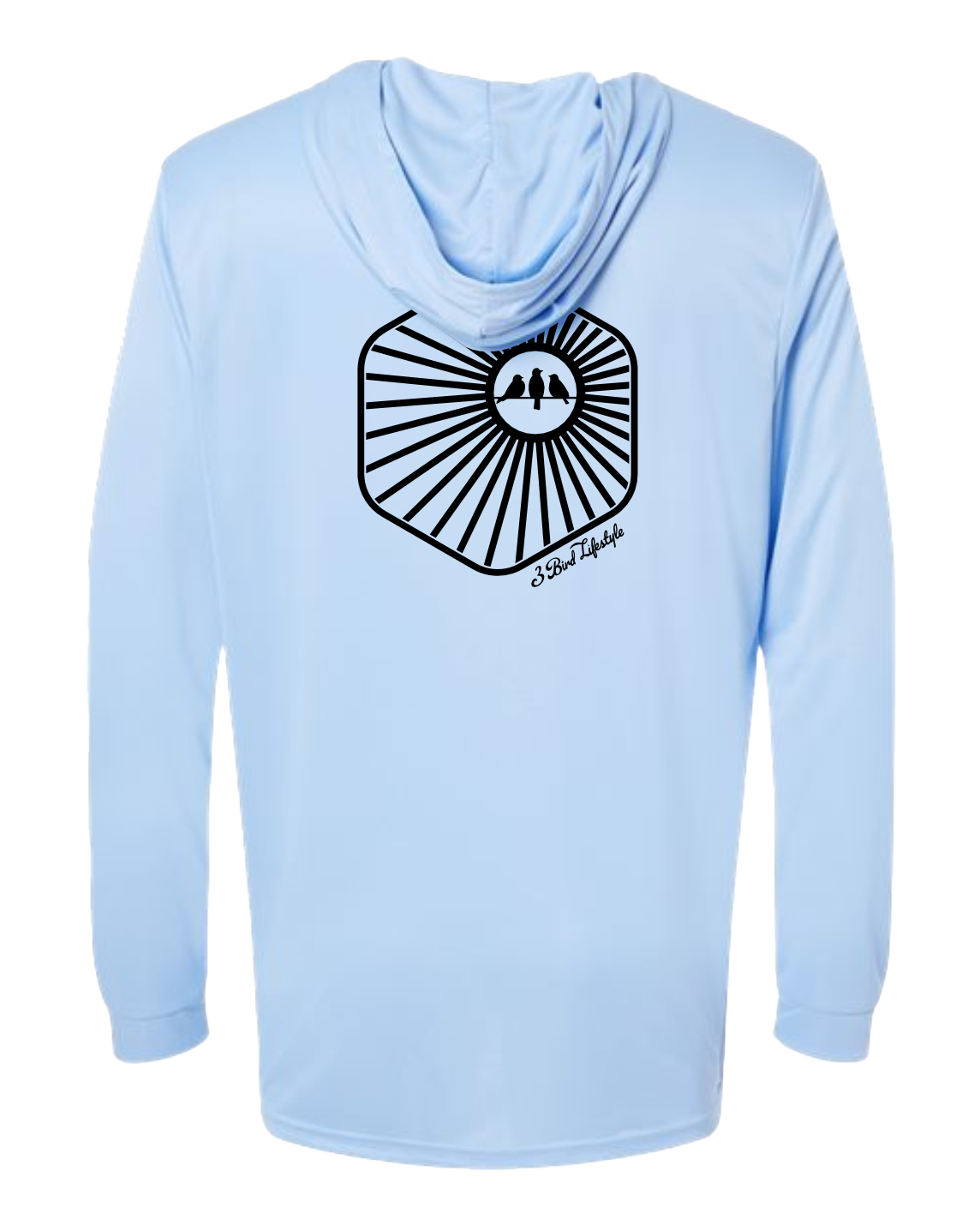 3 Bird Lifestyle Performance Hoodie • Dri-FIT Burst • Light Blue