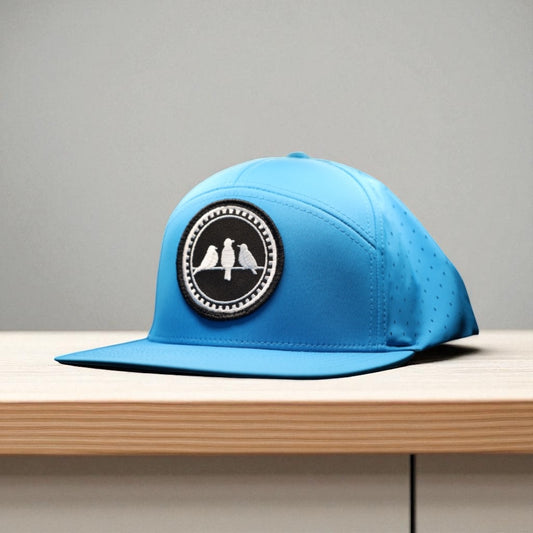 3 Bird Lifestyle Water-Resistant Hat •Pool Blue • Birds Only Patch