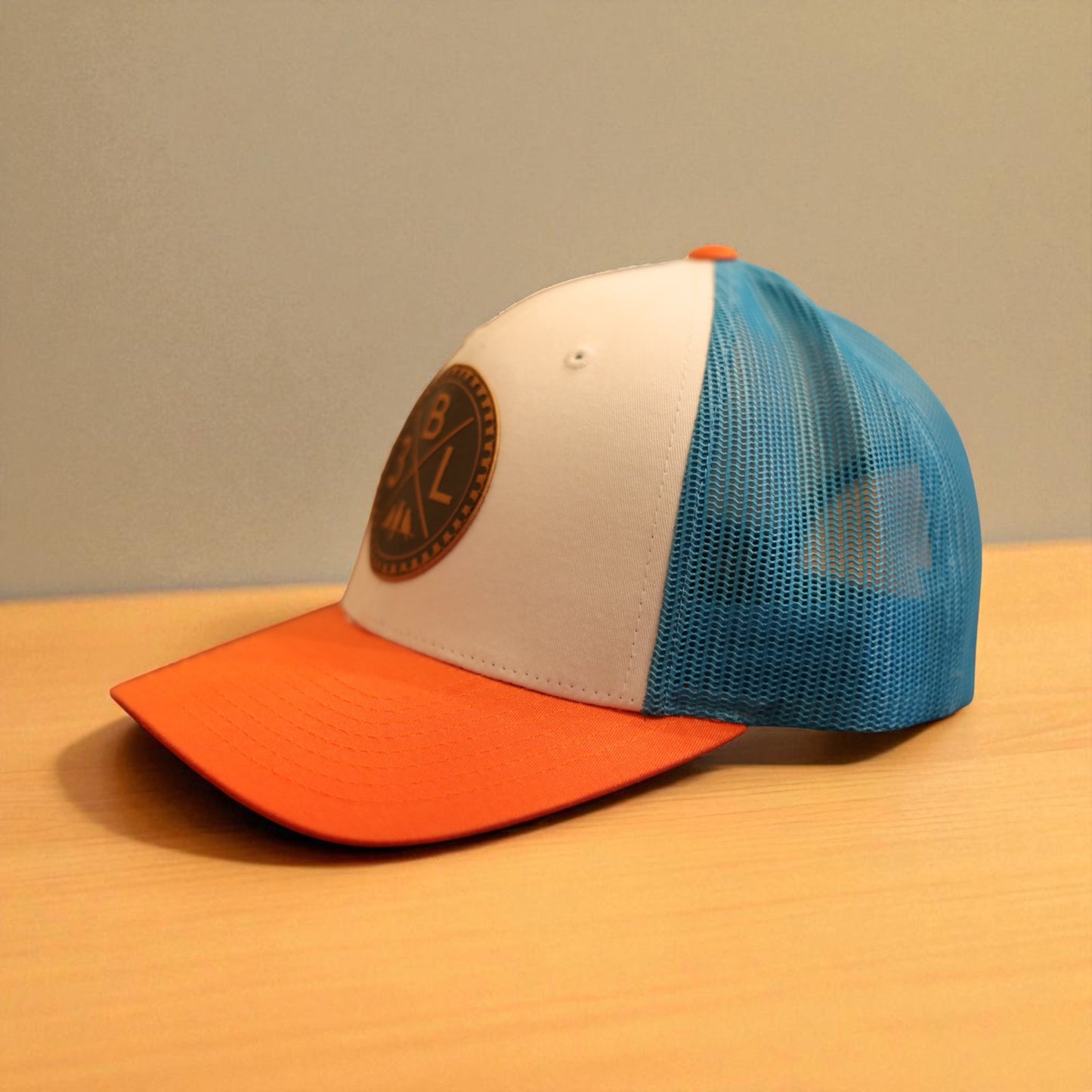 3 Bird Lifestyle Low Profile Trucker Hat • Tropic Trucker • Leather Patch - 3BLX