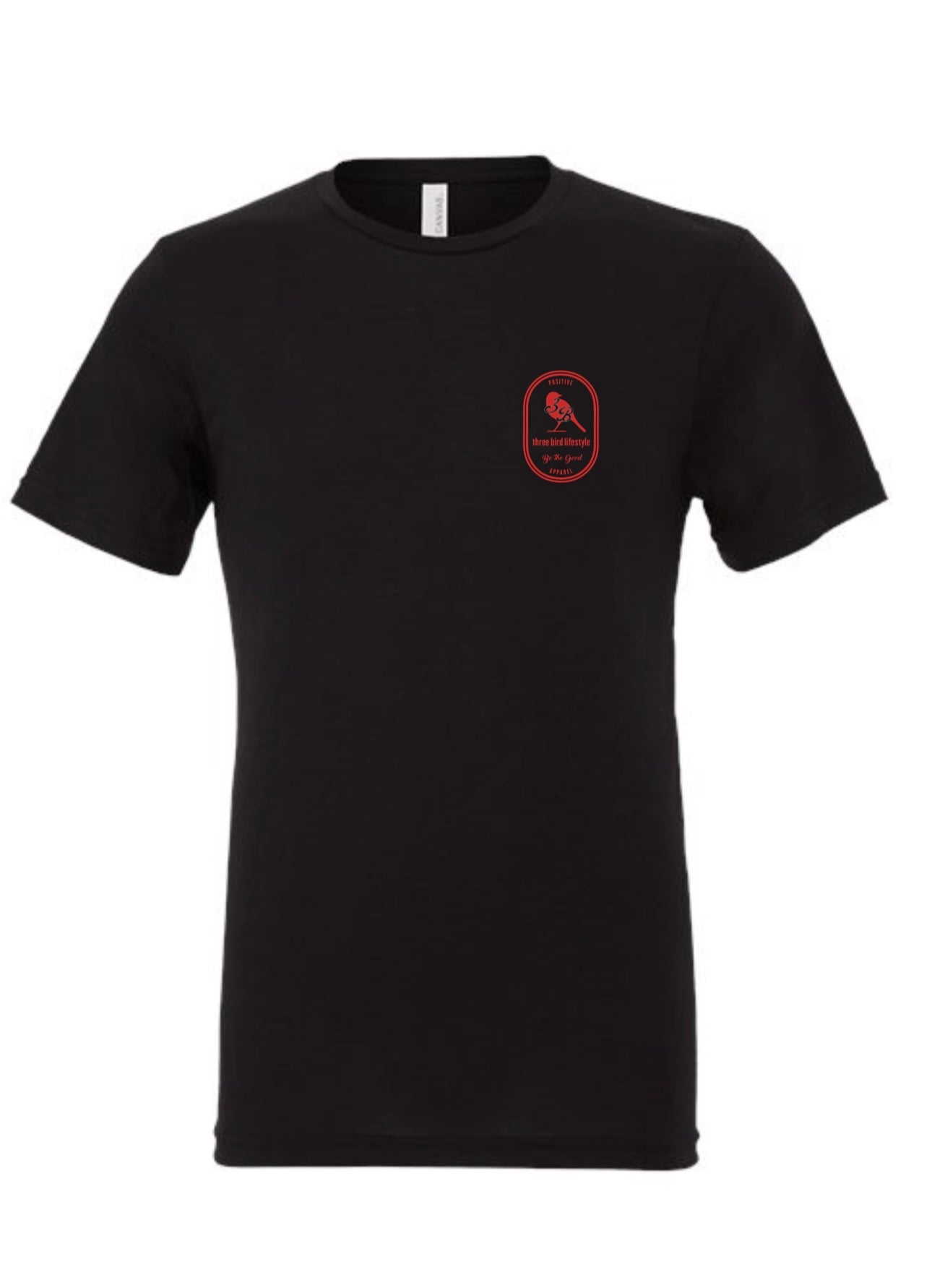 3 Bird Lifestyle T-Shirt • Hometown Tee • Black & Red