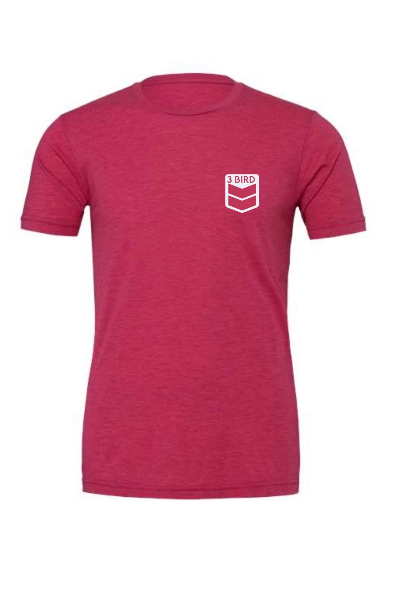 3 Bird Lifestyle T-Shirt •  I Love You • Heather Raspberry