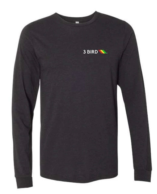3 Bird Lifestyle Long Sleeve T-Shirt • Rasta Flag • Black and Yellow, Green, Red