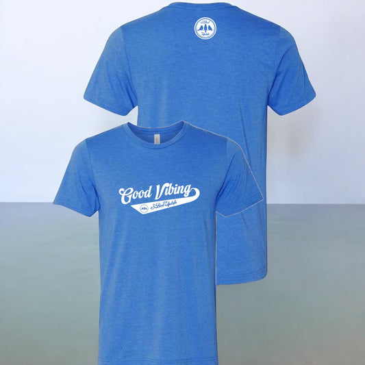 3 Bird Lifestyle T-Shirt • Good Vibing • Blue & White