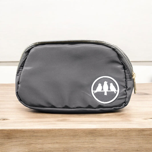 3 Bird Lifestyle Crossbody Bag• Black & Gold • Birds Only Small Patch