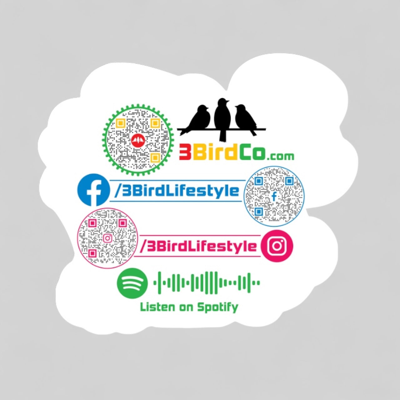 3 Bird Lifestyle • Be The Good • 4"W x 3.5" • Vinyl Matte Sticker