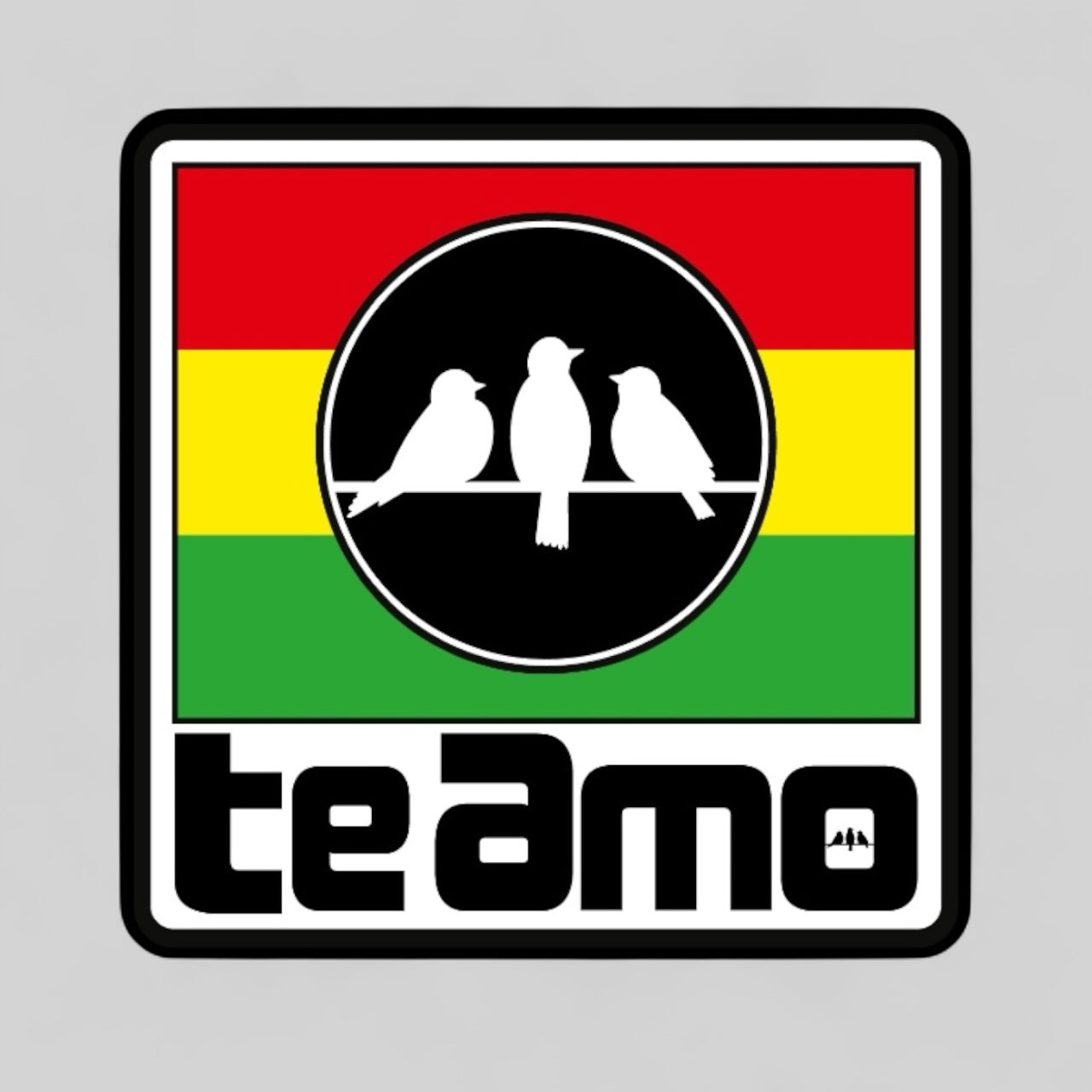 3 Bird Lifestyle • Te Amo Sticker • 3" Square with rounded corners • Vinyl Matte Sticker