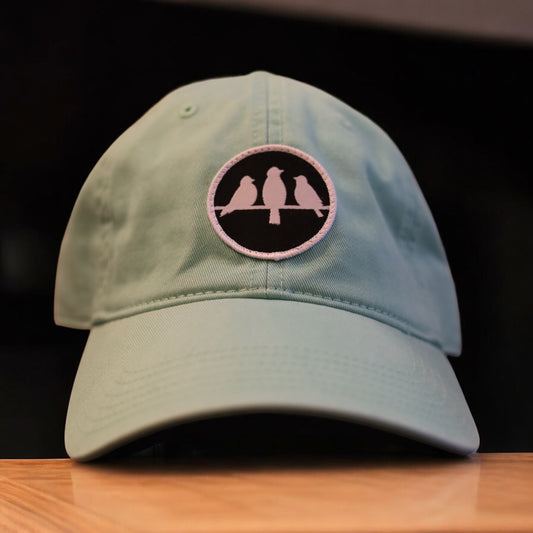 3 Bird Lifestyle Twill Dad Hat • Spearmint •Birds Only Small Patch