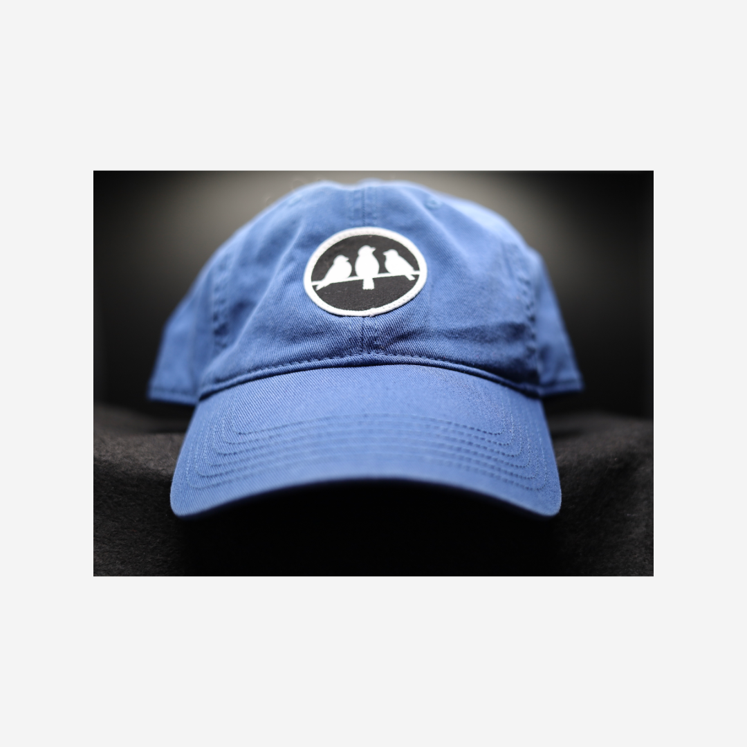 3 Bird Lifestyle Twill Dad Hat •Royal Blue •Birds Only Small Patch