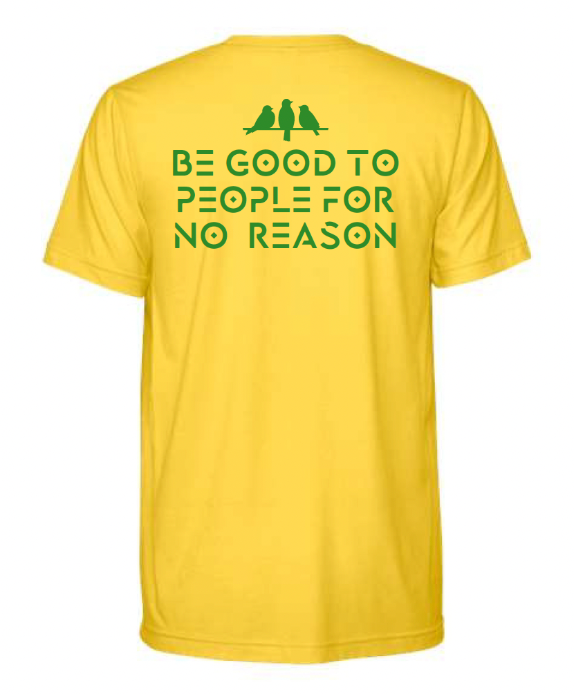 3 Bird Lifestyle T-Shirt • 3 Bird Crest • Yellow & Green