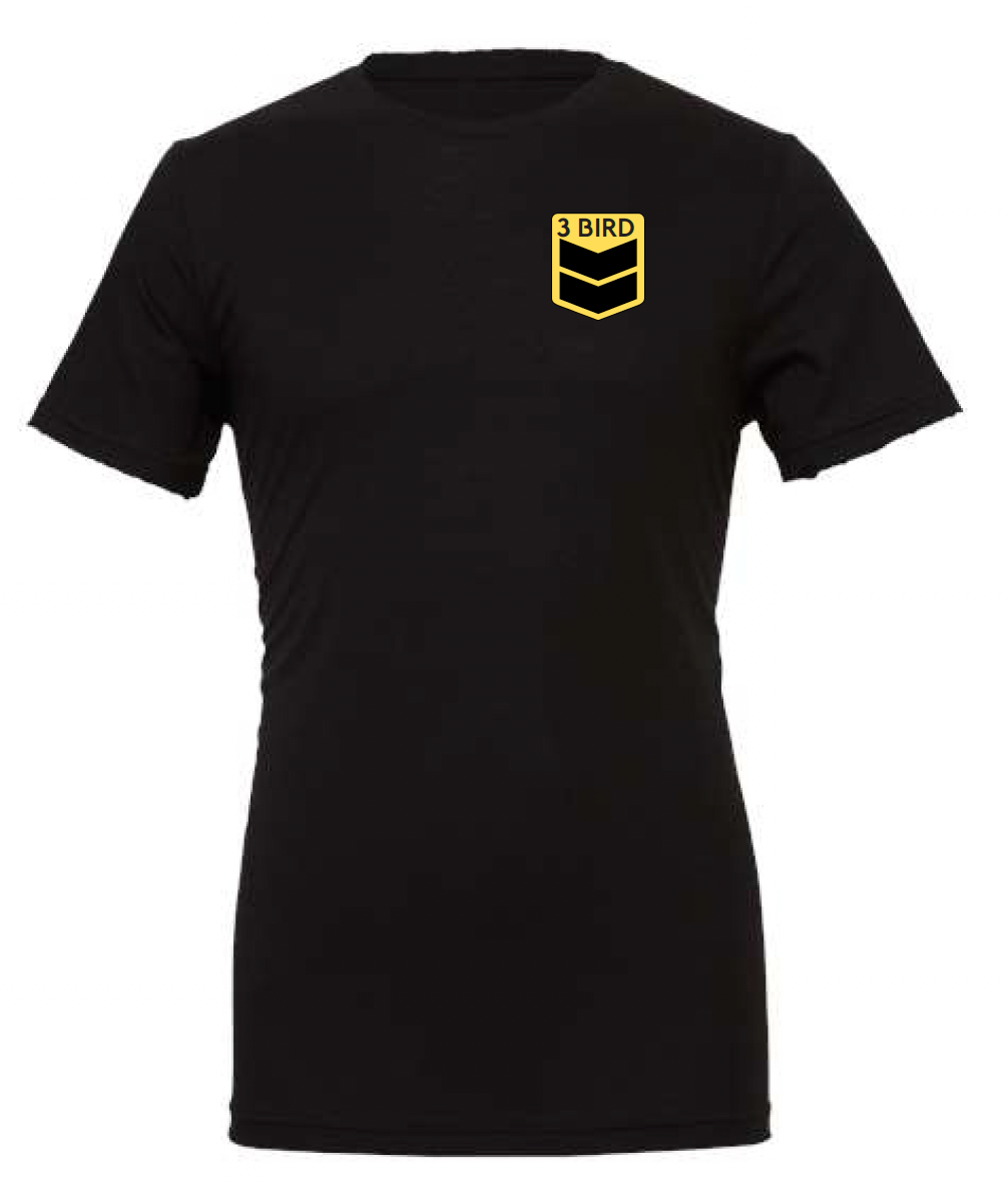 3 Bird Lifestyle T-Shirt • I Love You • Black & Yellow