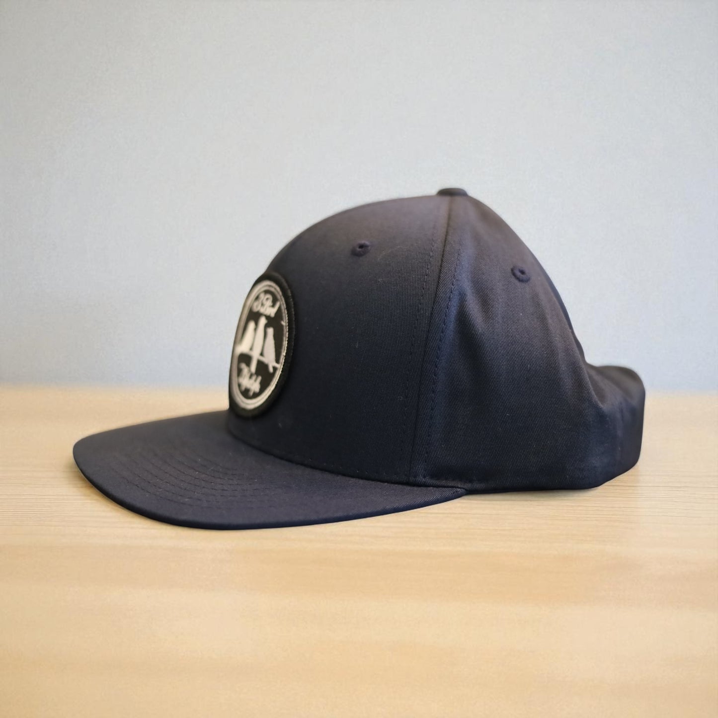 3 Bird Lifestyle Pinch Front Structured Trucker • Navy • 3 Bird Lifestyle Patch