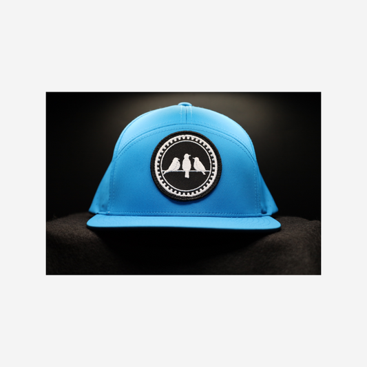 3 Bird Lifestyle Water-Resistant Hat •Pool Blue • 3 Birds Only Patch