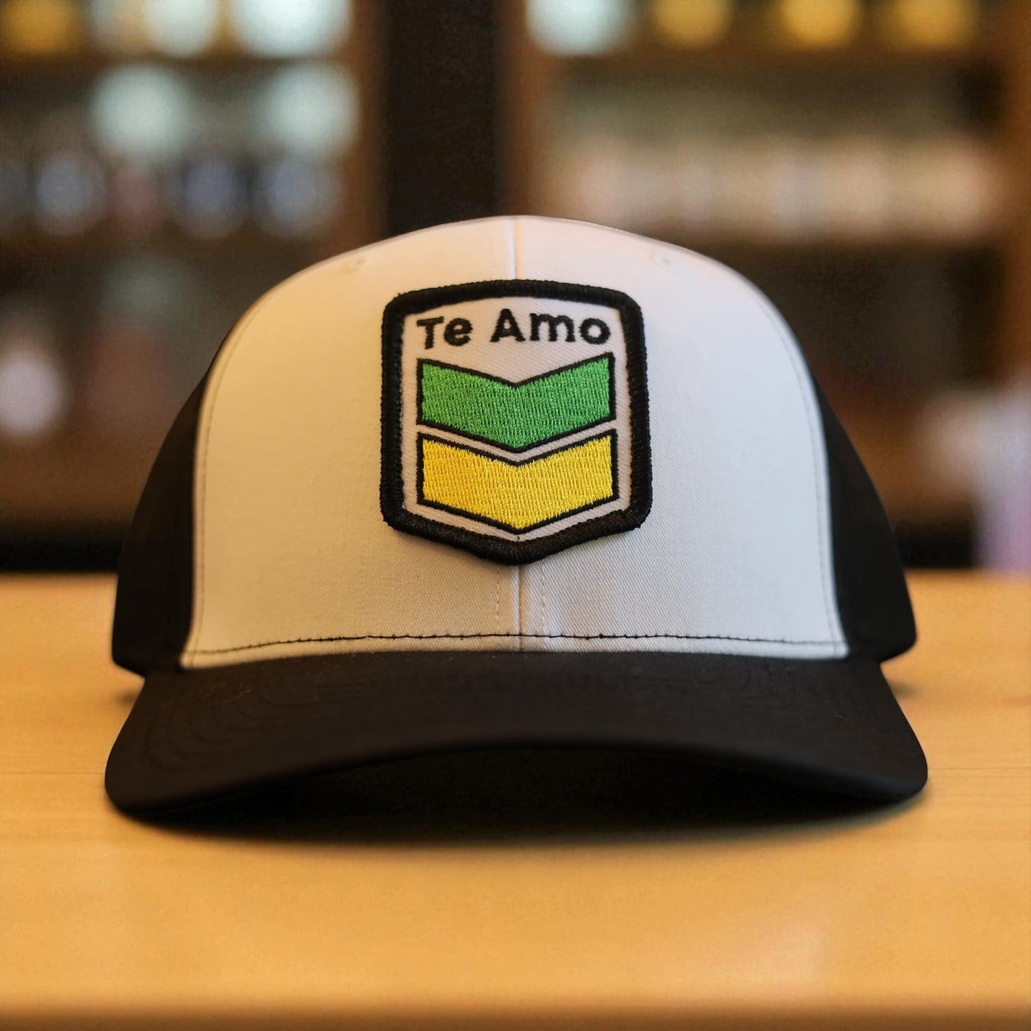3 Bird Lifestyle Trucker Hat • White / Black • Te Amo (Jamaica) Patch