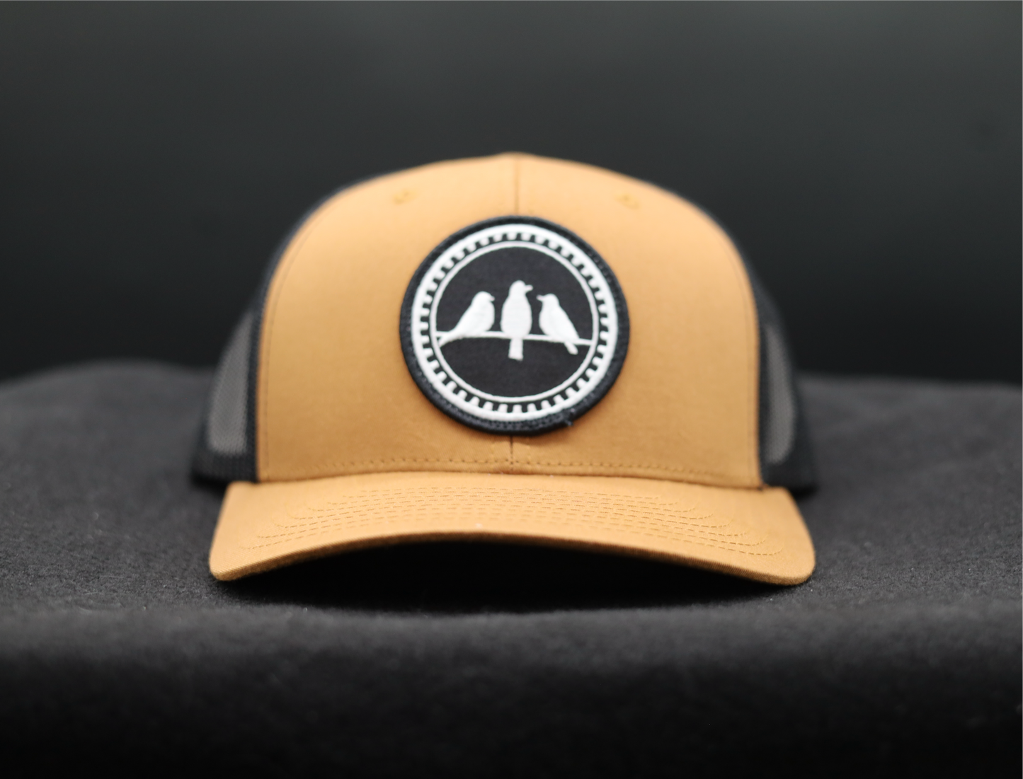 3 Bird Lifestyle Trucker Hat • Carmel & Black• Bird Only Patch