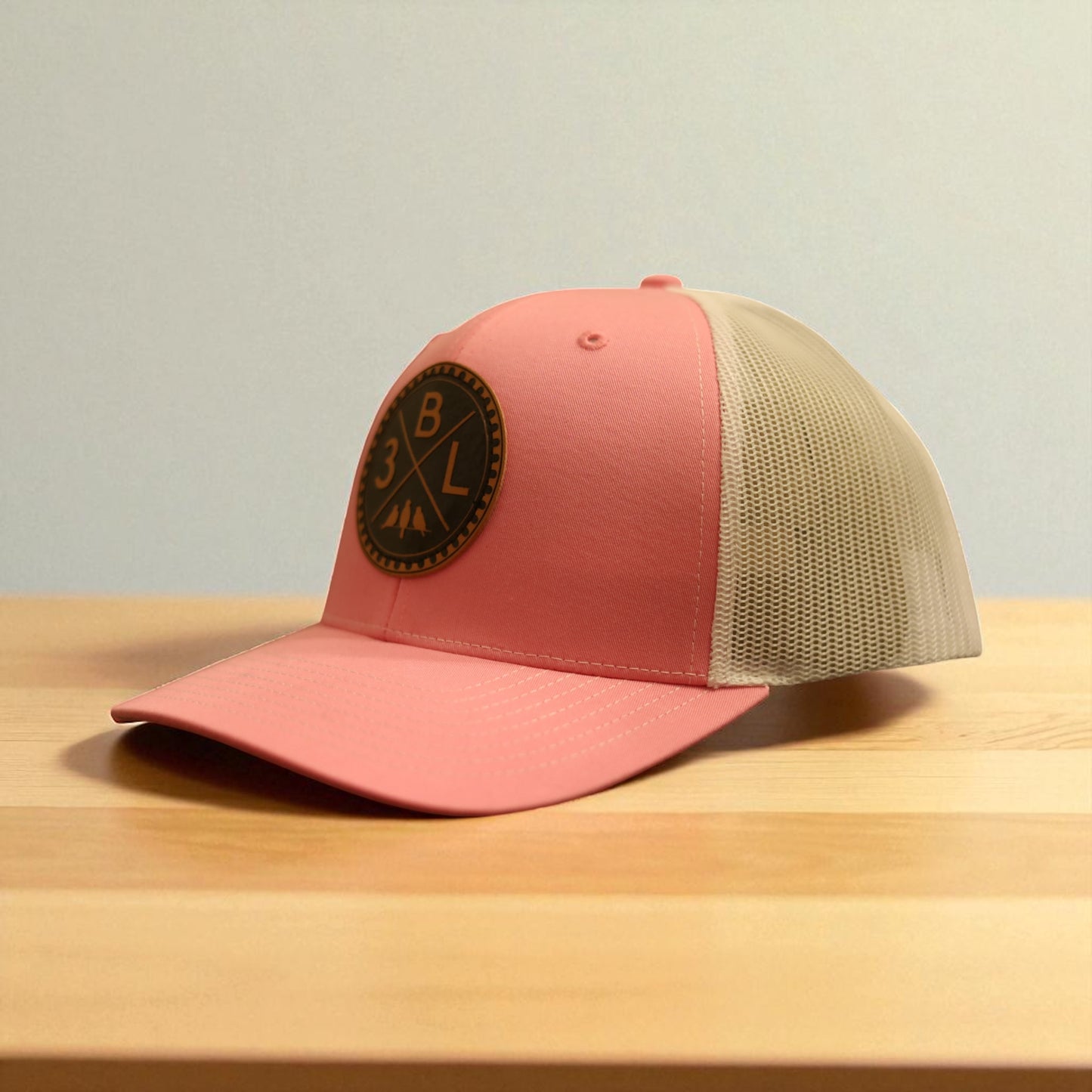 3 Bird Lifestyle Trucker Hat • Pink & White • 3BLX Patch