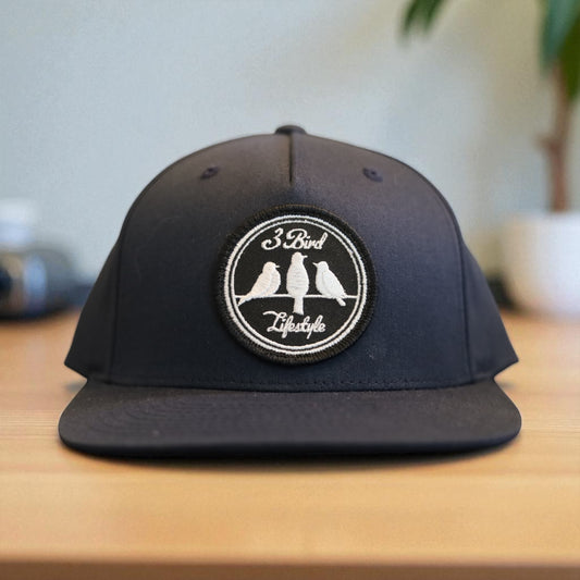 3 Bird Lifestyle Pinch Front Structured Trucker • Navy • 3 Bird Lifestyle Patch