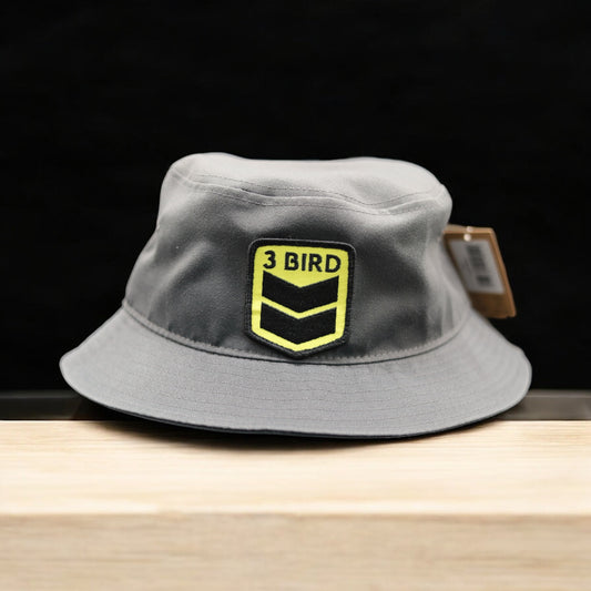 3 Bird Lifestyle Bucket Hat •Charcoal• 3 Bird Patch