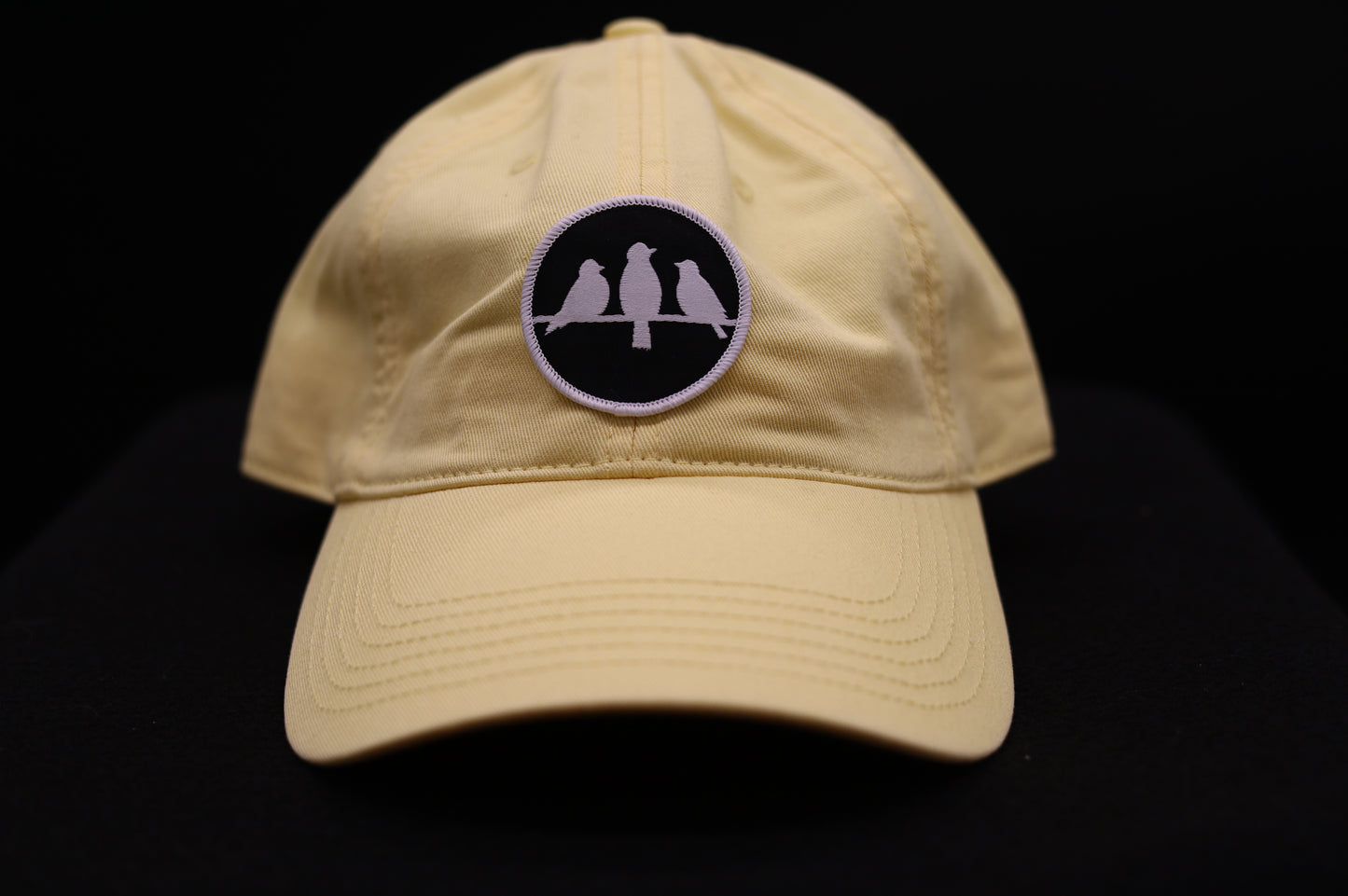 3 Bird Lifestyle Twill Dad Hat • Yellow •Birds Only Small Patch