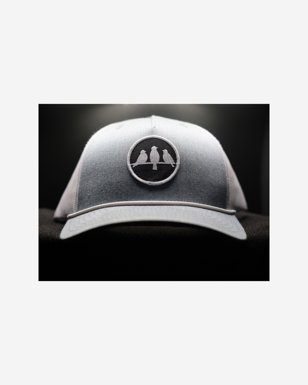 Richardson Rope Trucker Hat • Heather Grey & White• Birds Only Small Patch
