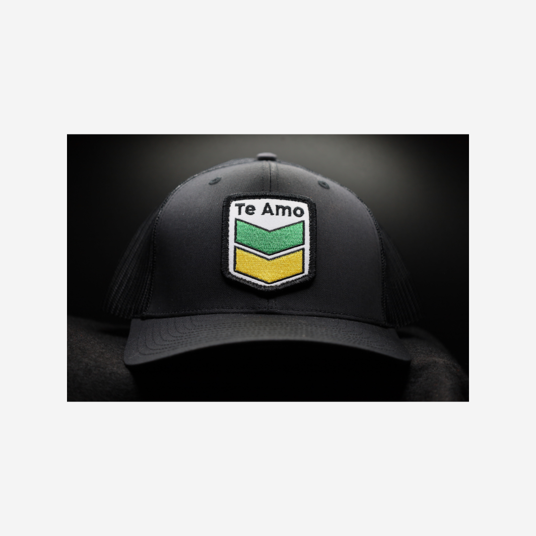 3 Bird Lifestyle Trucker Hat • Black • Te Amo (Jamaica)