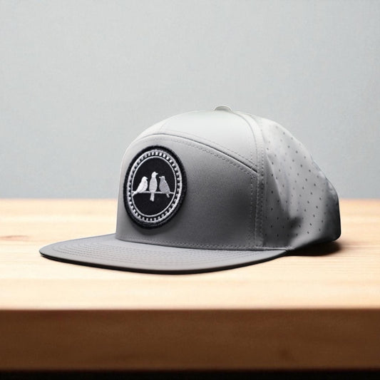 3 Bird Lifestyle Water-Resistant Hat •Grey• Birds Only Patch