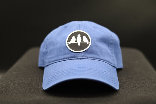 3 Bird Lifestyle Twill Dad Hat •Royal Blue •Birds Only Small Patch