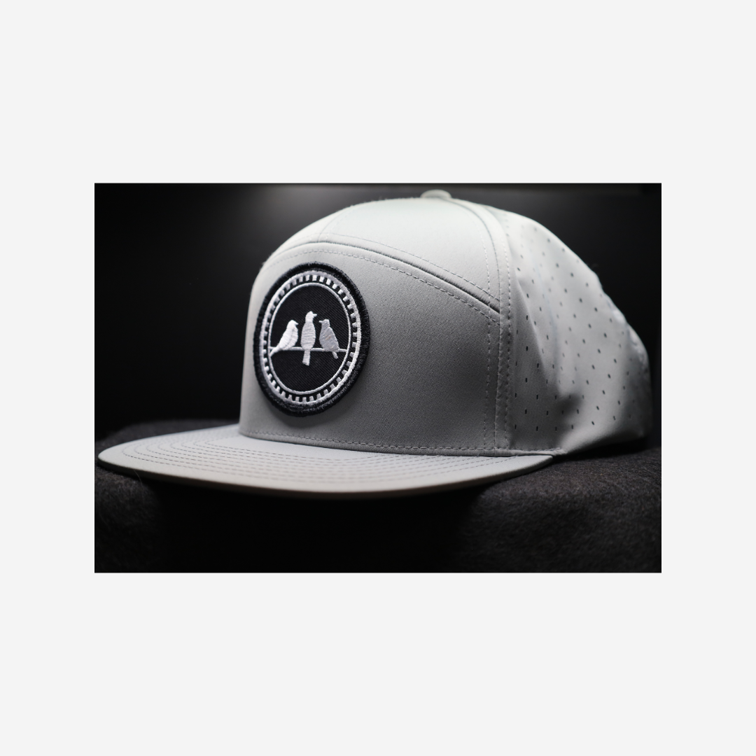 3 Bird Lifestyle Water-Resistant Hat •Grey•3 Birds Only Patch