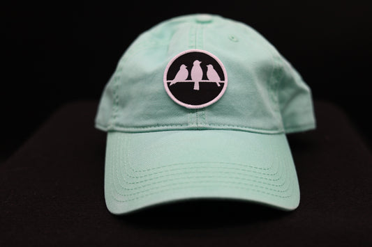 3 Bird Lifestyle Twill Dad Hat • Spearmint •Birds Only Small Patch