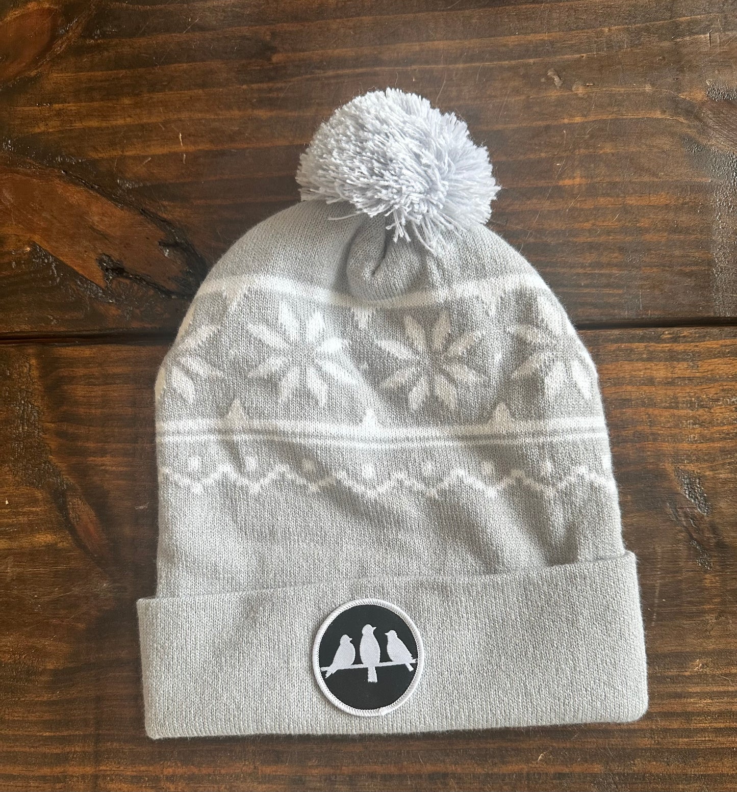 3 Bird Lifestyle • Snowflake Beanie •Birds Only Small Patch