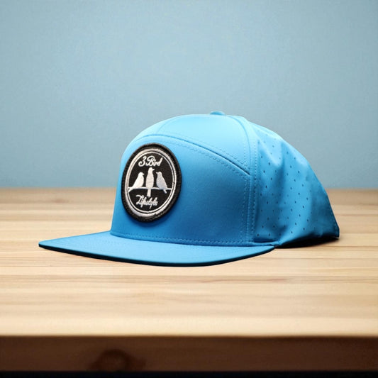 3 Bird Lifestyle Water-Resistant Hat •Pool Blue• 3 Bird Lifestyle Patch