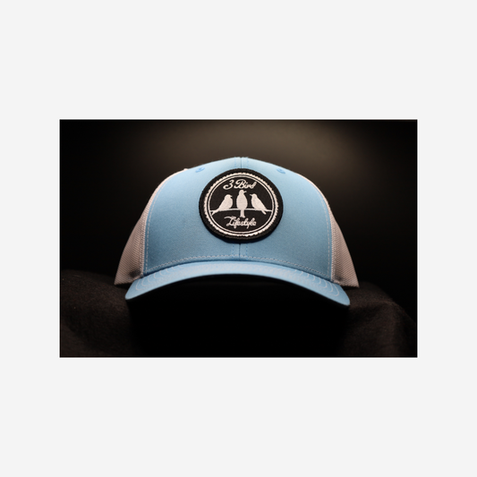 3 Bird Lifestyle Trucker Hat • Carolina Blue • 3 Bird Lifestyle Patch