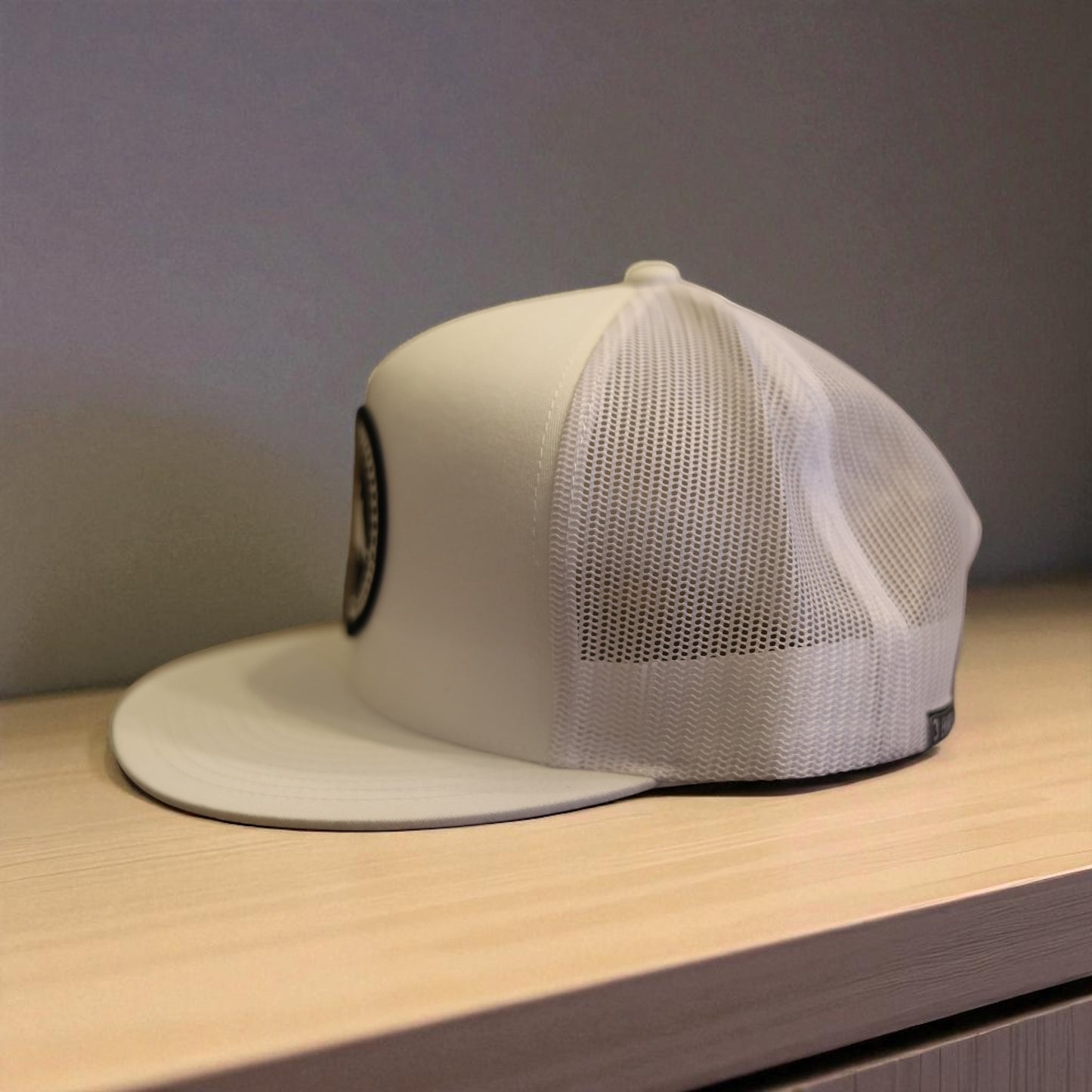 3 Bird Lifestyle Flat Bill Trucker • White • 3 Birds Only Patch