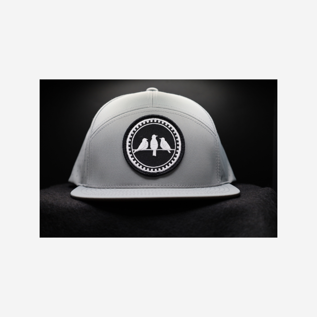 3 Bird Lifestyle Water-Resistant Hat •Grey•3 Birds Only Patch