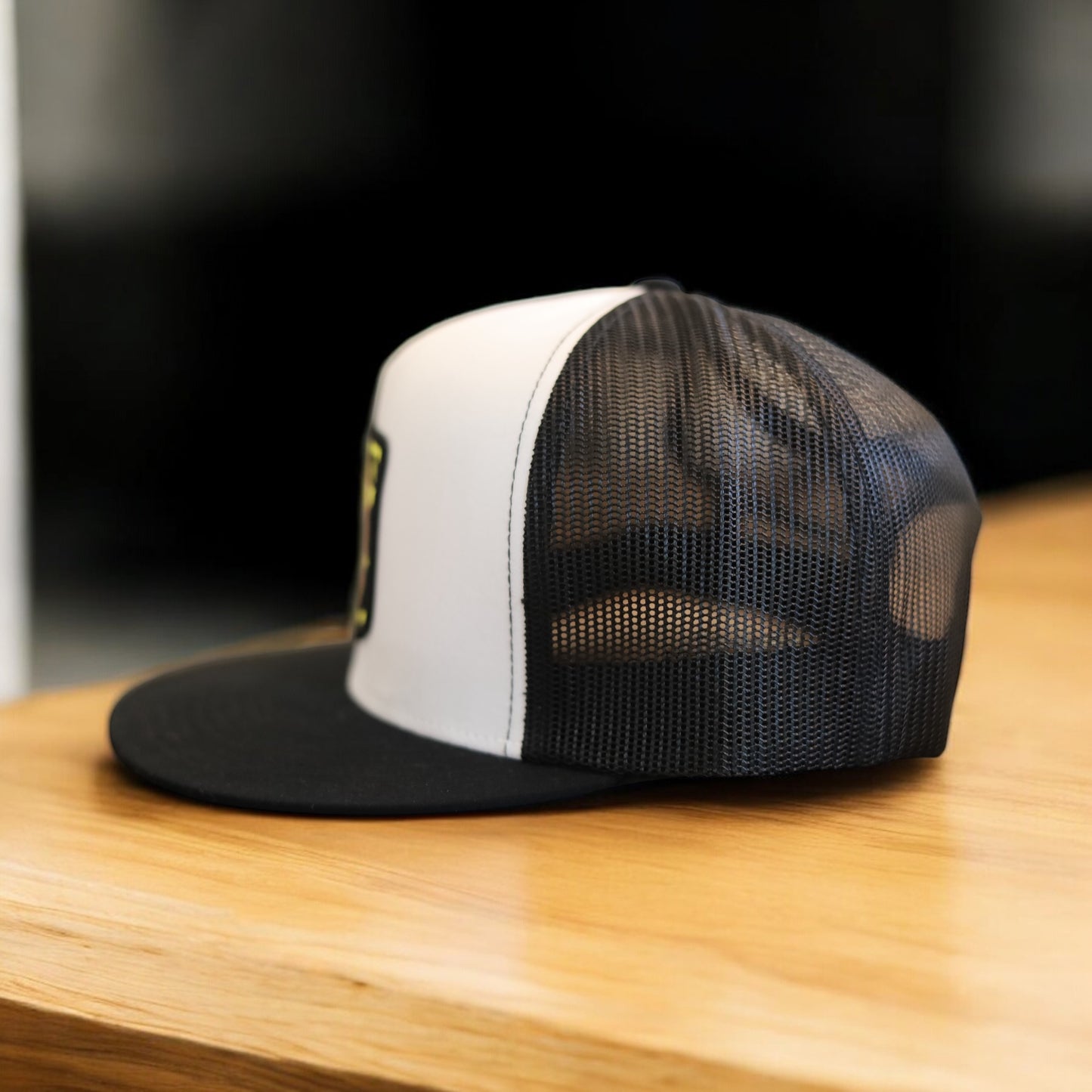 3 Bird Lifestyle Flat Bill Trucker • Black & White• 3 Bird Patch