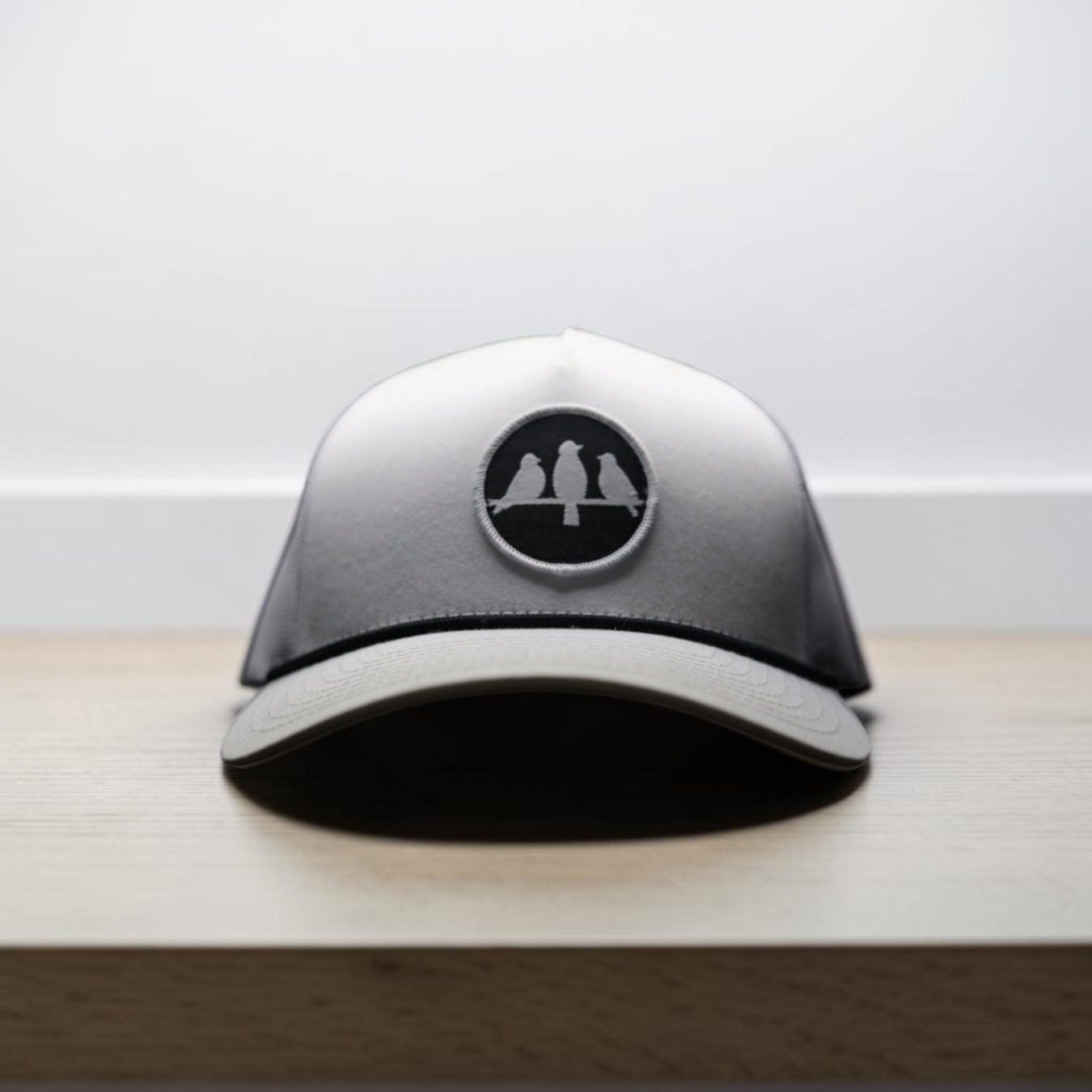 Richardson Rope Trucker Hat • White & Black • Birds Only Small Patch