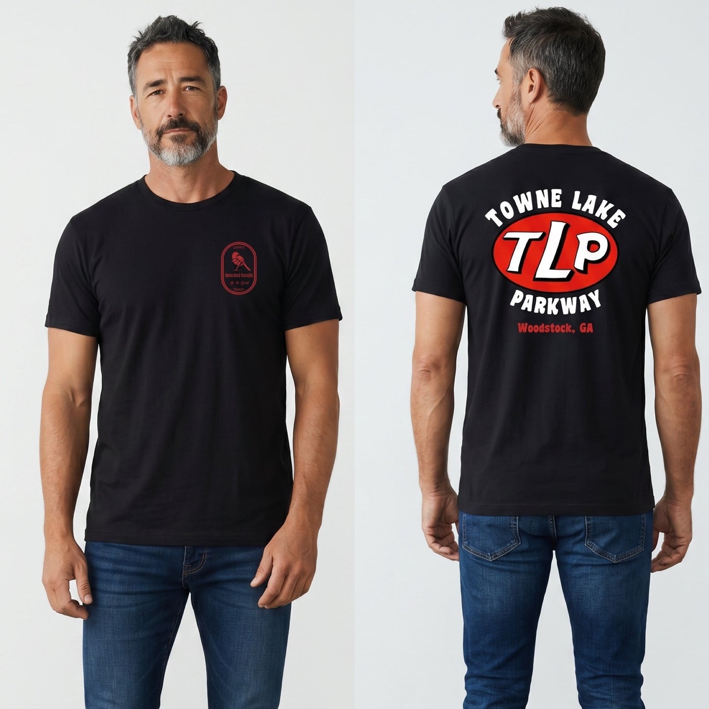 3 Bird Lifestyle T-Shirt • Hometown Tee • Black & Red