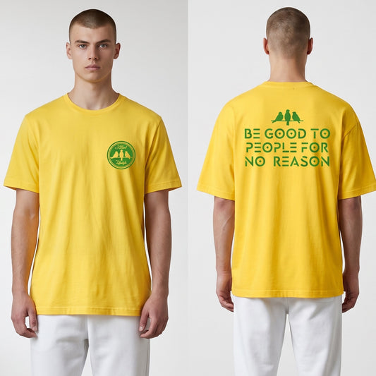 3 Bird Lifestyle T-Shirt • Pocket 3 Bird Crest • Yellow & Green