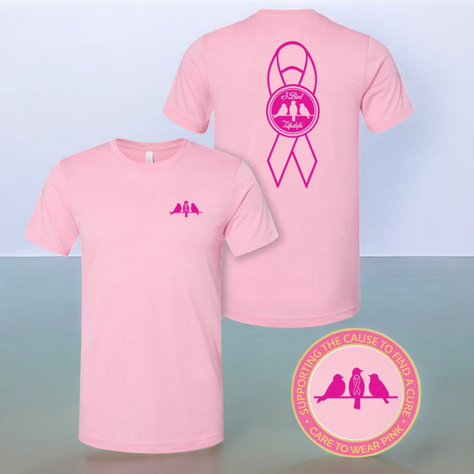 3 Bird Lifestyle • Breast Cancer Awareness • $10 from each shirt sold will be donated to the Breast Cancer Research Foundation.