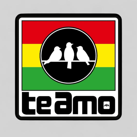 3 Bird Lifestyle • Te Amo Sticker • 3" Square with rounded corners • Vinyl Matte Sticker