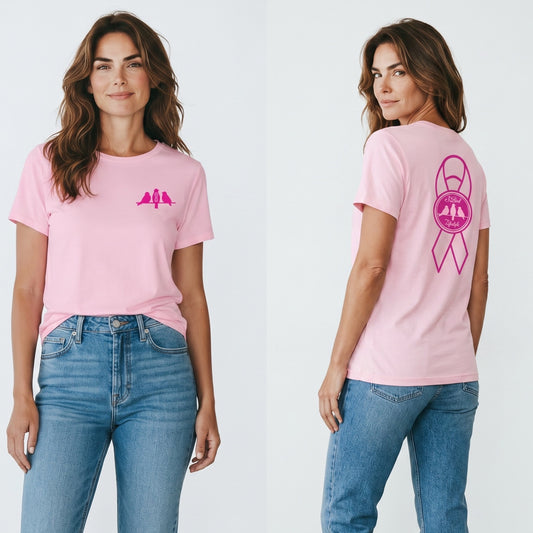 3 Bird Lifestyle • Breast Cancer Awareness • $10 from each shirt sold will be donated to the Breast Cancer Research Foundation.