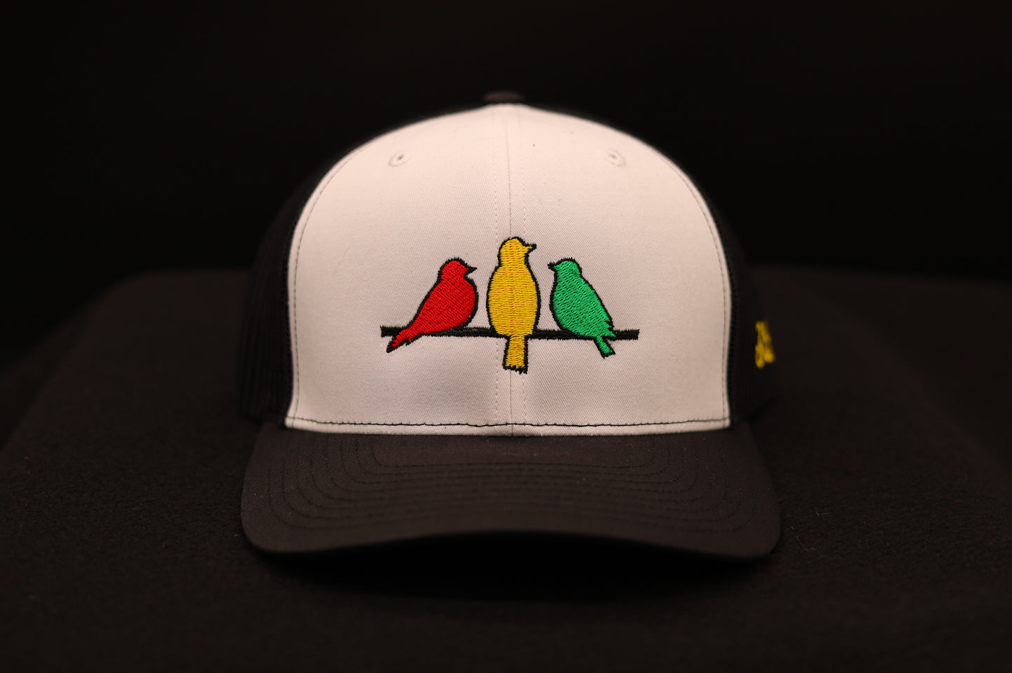 Richardson 112 Trucker Hat • Embroidered Rasta Birds